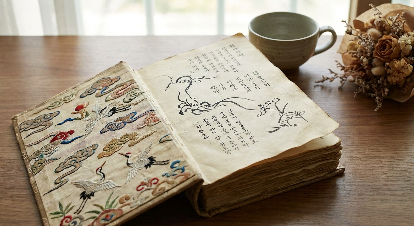 태몽 일기장 또는 메모 이미지