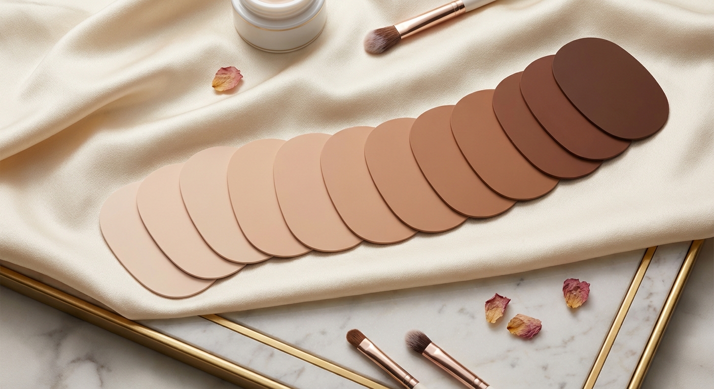 피부 톤 비교 차트