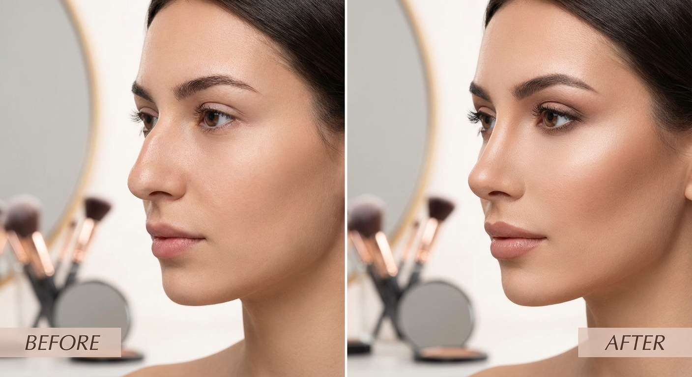 메부리코 커버 메이크업, 자연스럽게 보정하는 방법