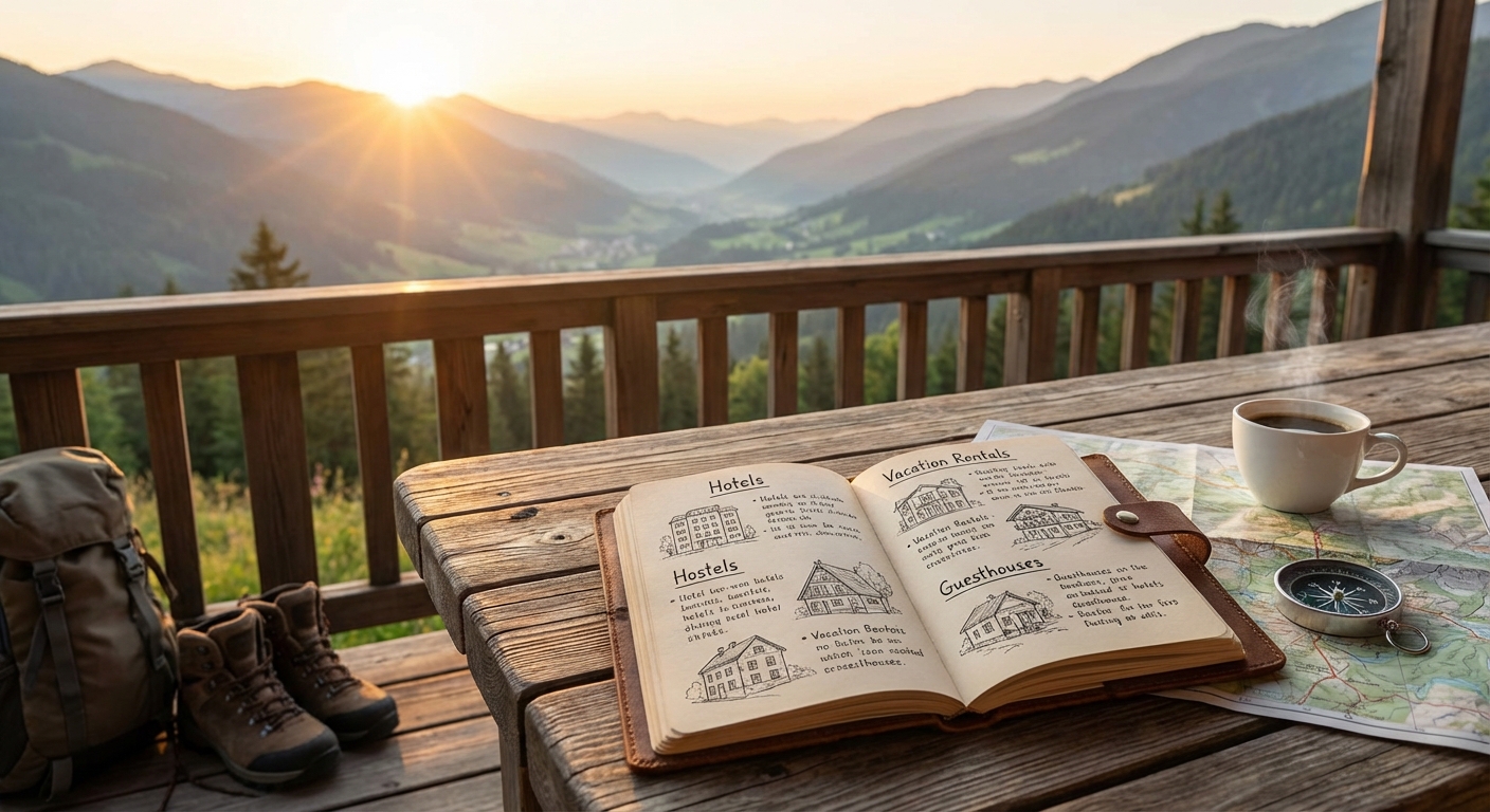 다양한 숙소 유형 비교 체크리스트 표