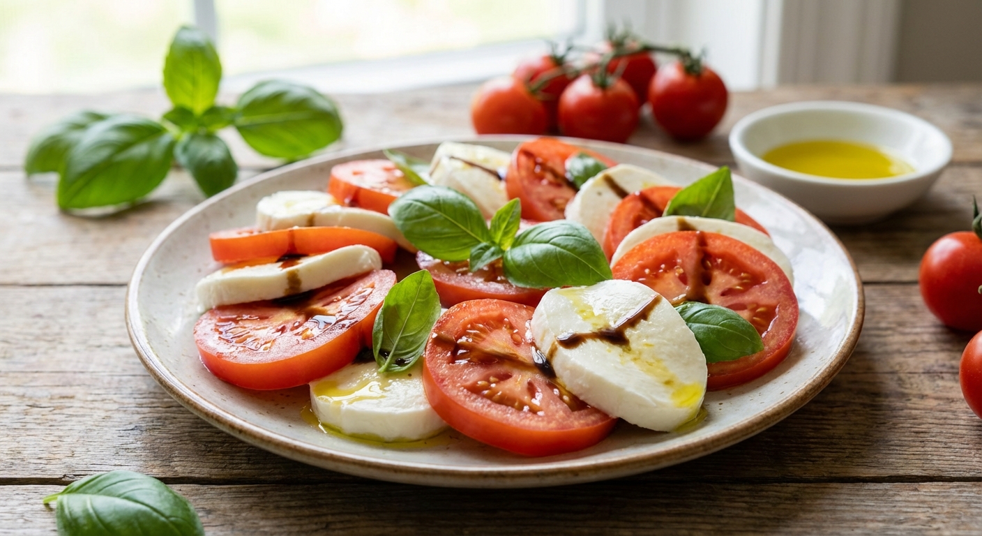 싱싱한 재료만 있으면 5분 완성, 카프레제 만들기