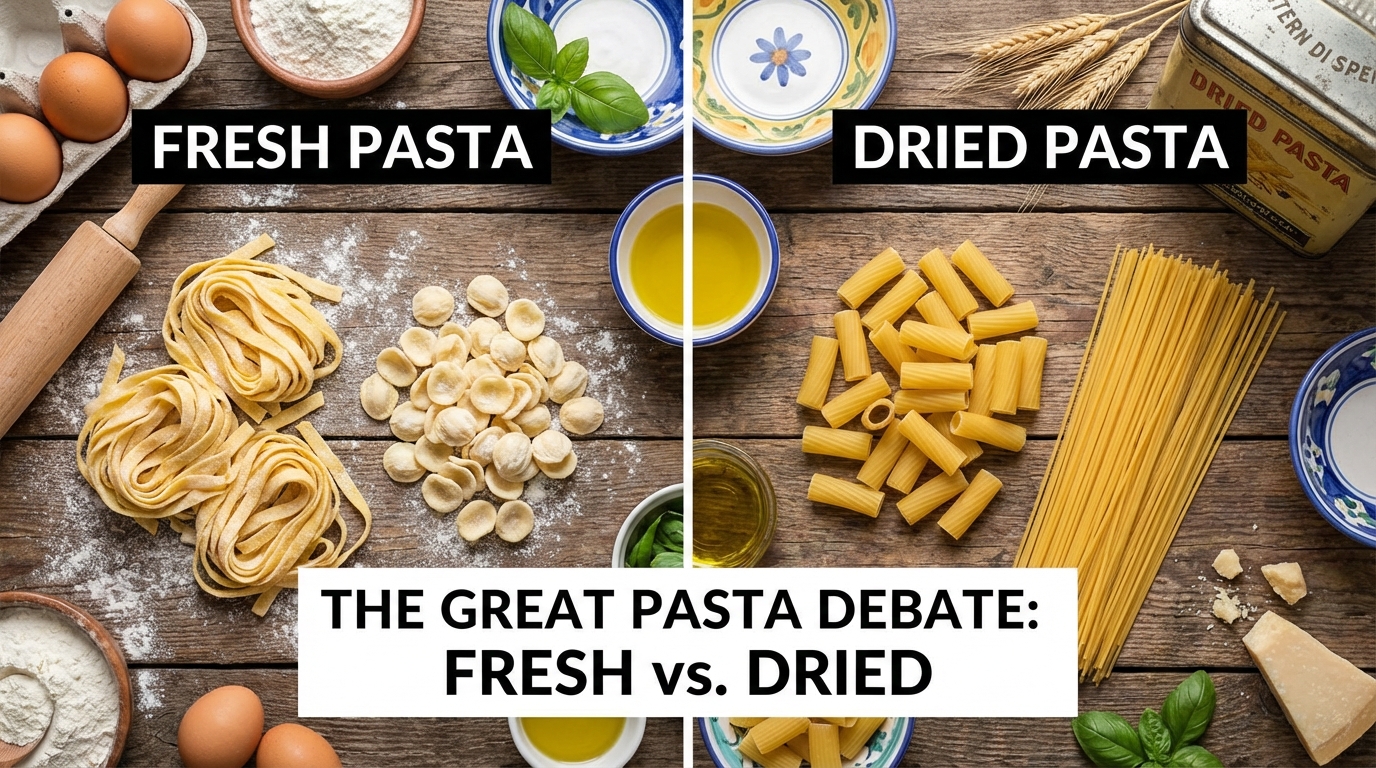 파스타 생면, 건면과 뭐가 다를까? 식감부터 맛까지 비교