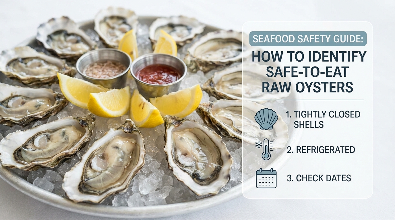 생으로 먹을 수 있는 굴 구분법