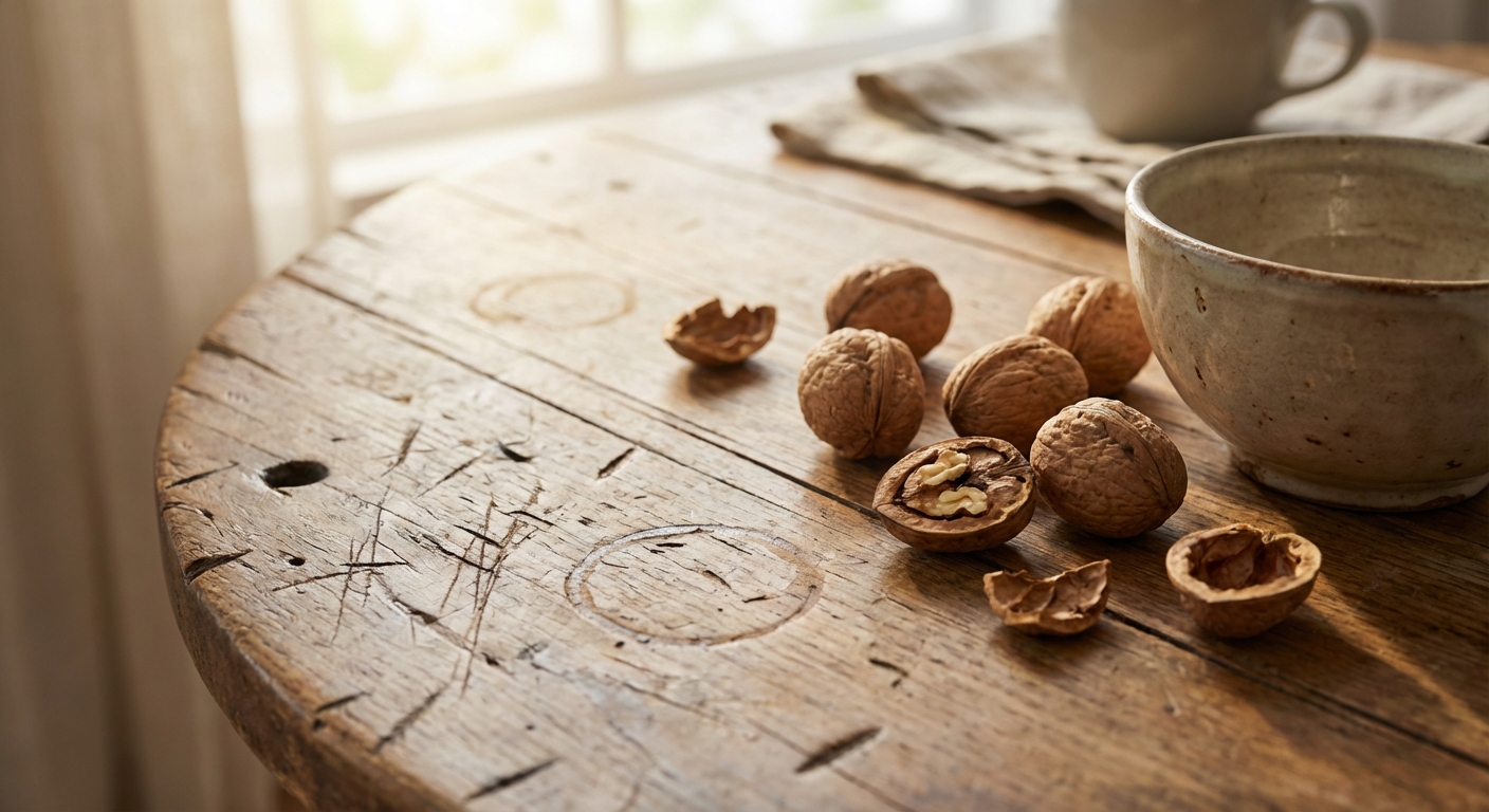집 안 나무 가구, 호두 하나로 스크래치 감쪽같이 감추는 법