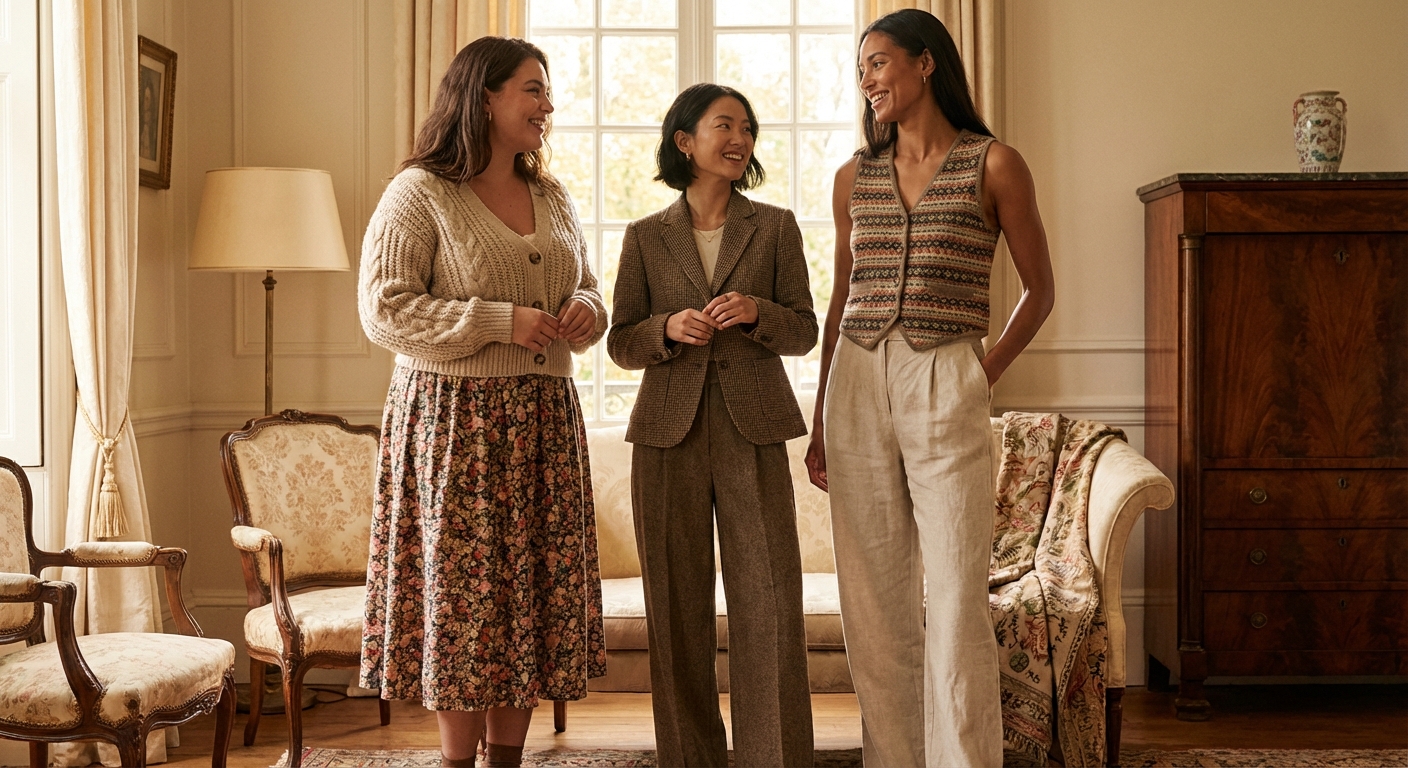 체형별 할매니얼 코디 비교