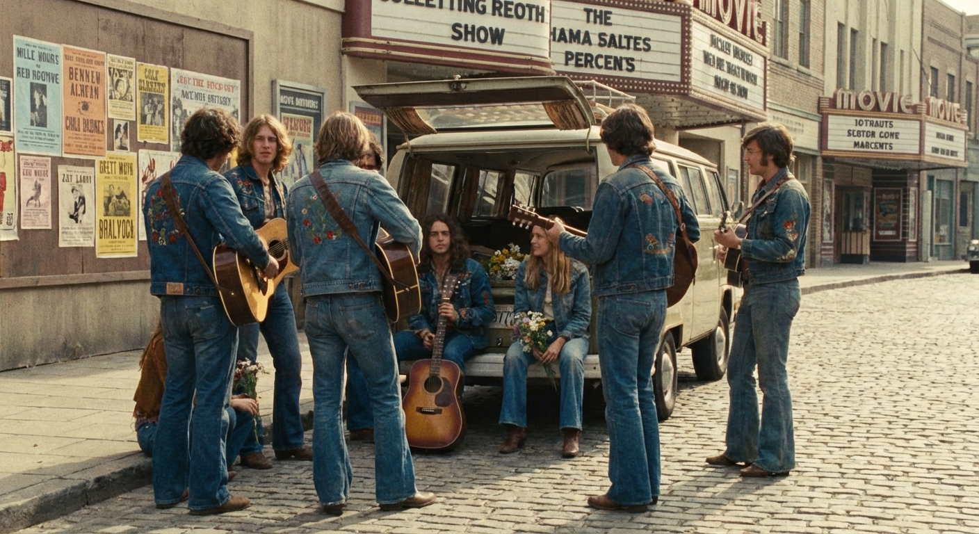 1950-60년대 영화 스틸컷과 히피 문화 속 청바지