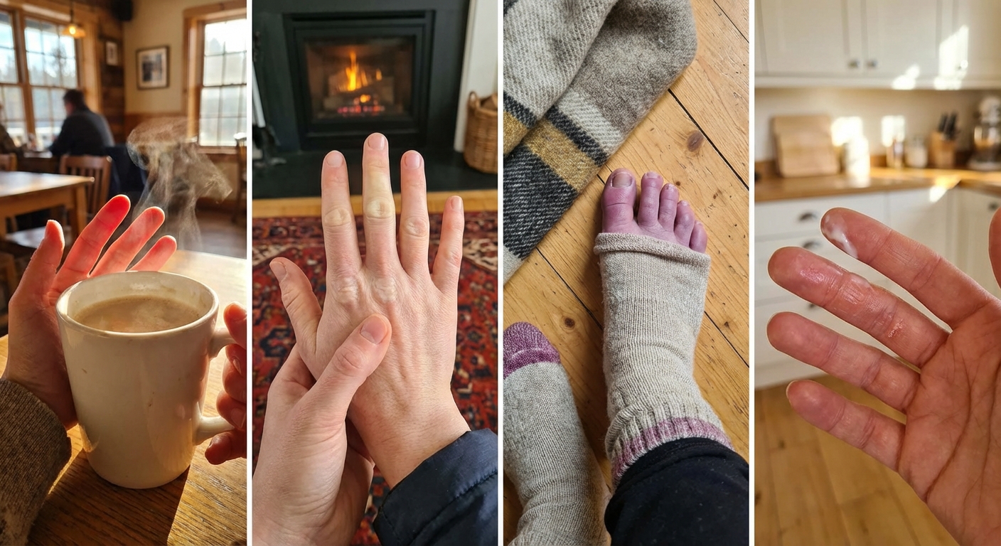 동상 증상 단계별 이미지