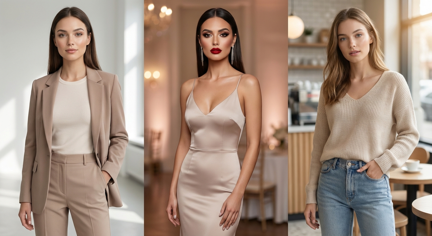 상황별 메이크업 풀샷 비교