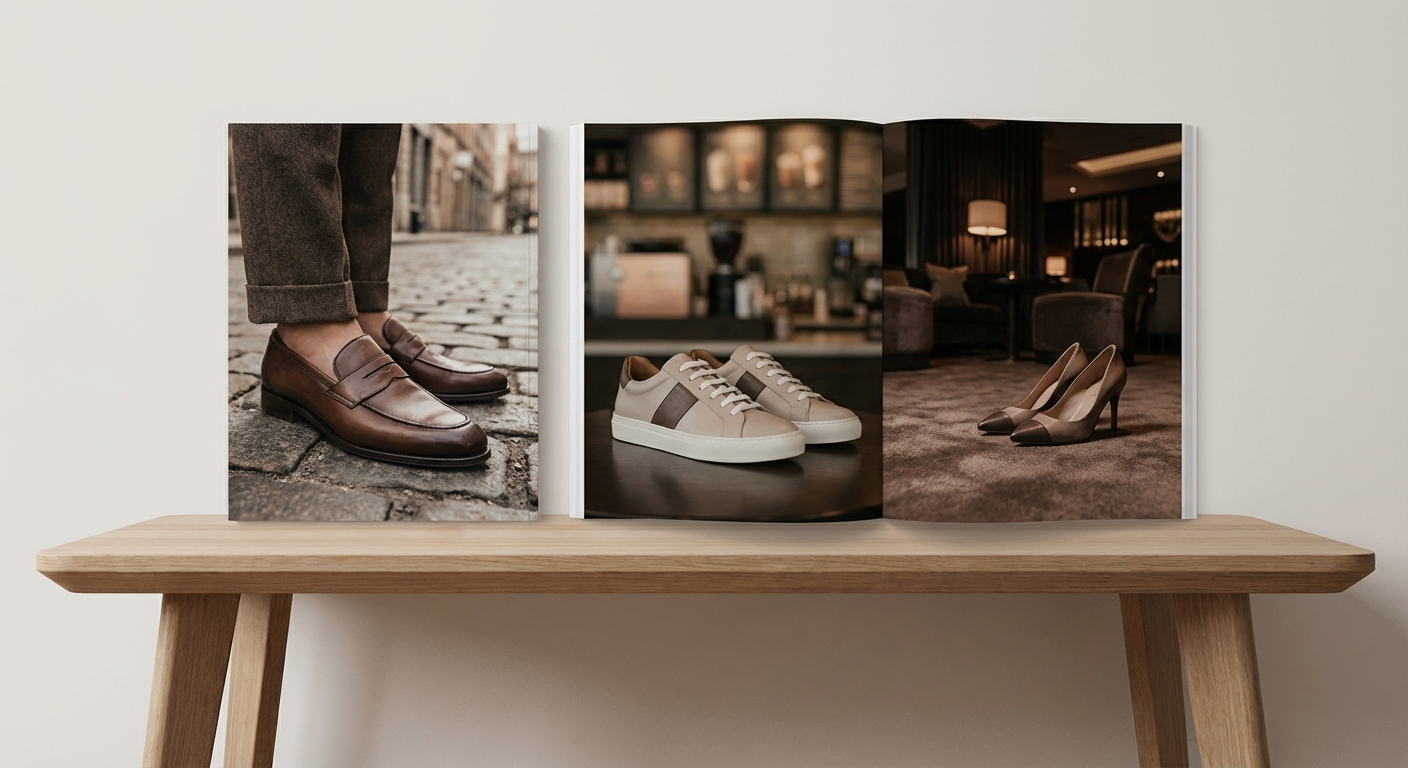 다양한 상황에서 신발을 신은 모습