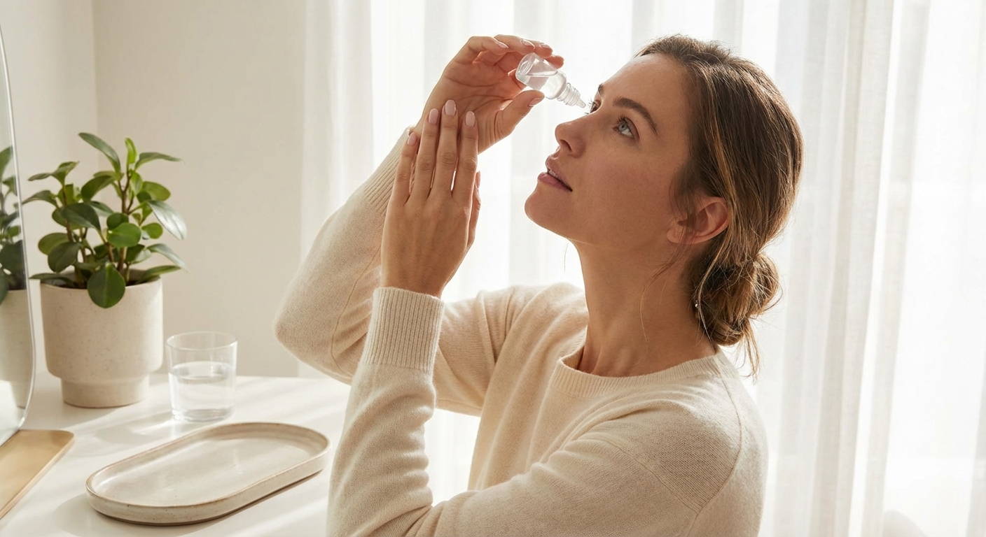 인공눈물 사용 장면