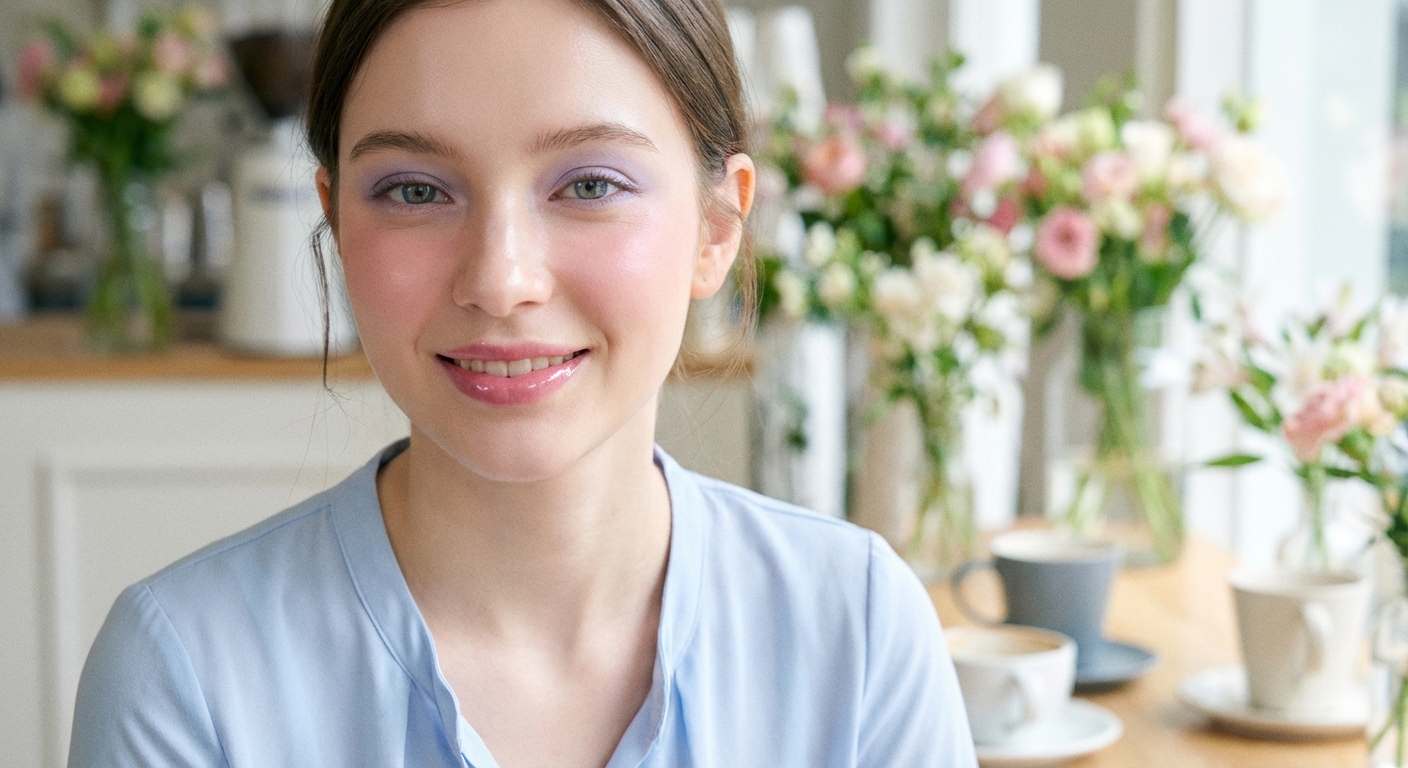 여름 쿨 라이트톤 메이크업 완성 룩