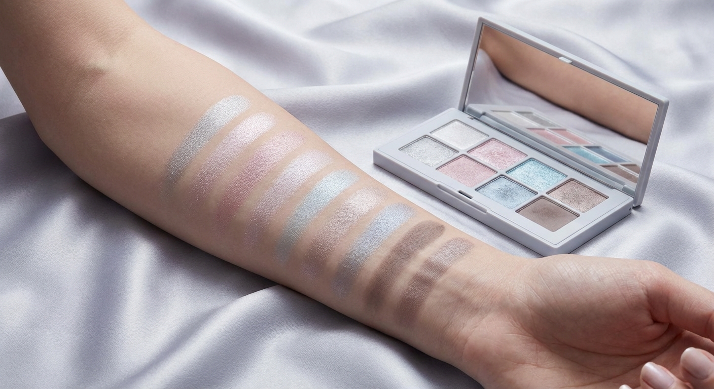 쿨 라이트톤 아이섀도 팔레트 스와치