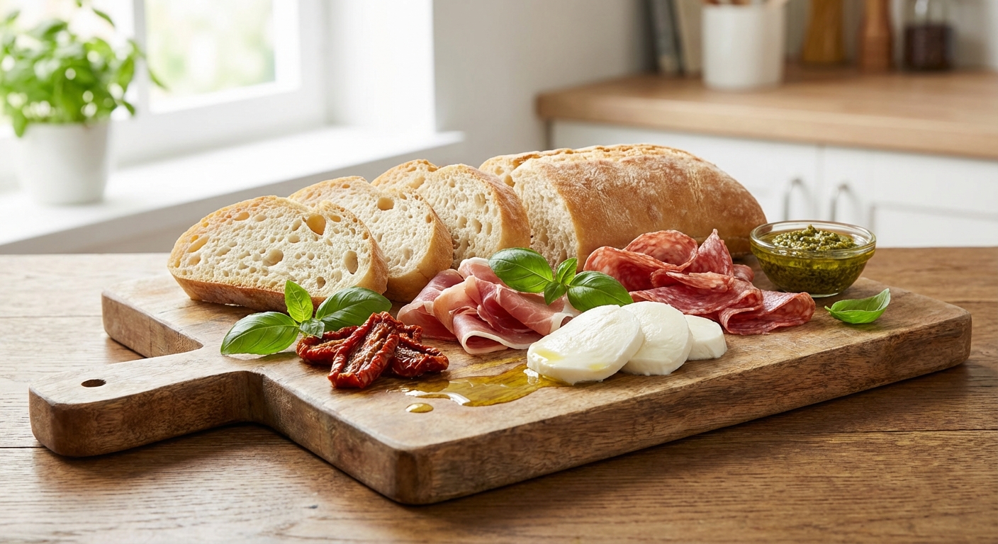 파니니 재료 배치 모습