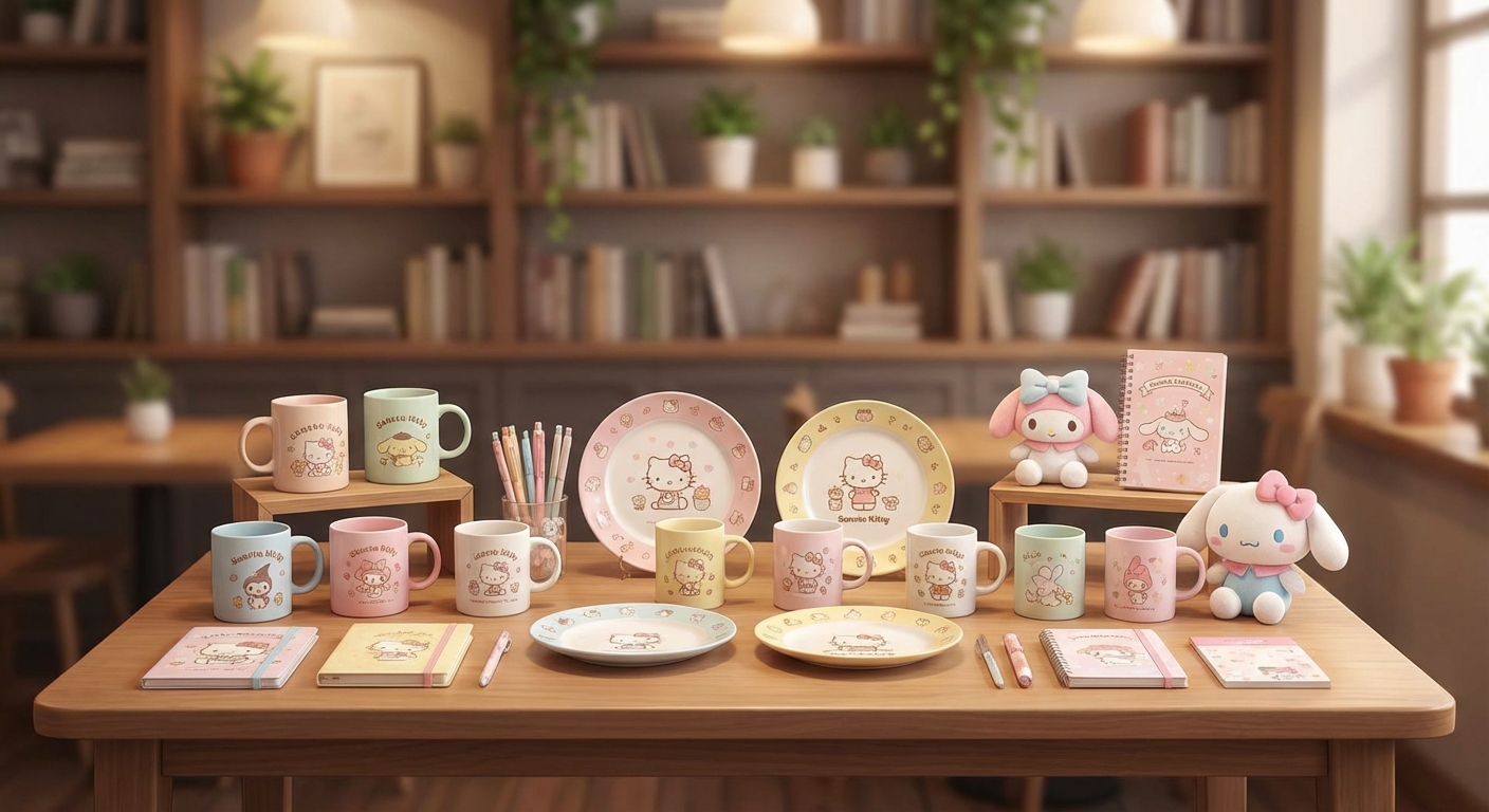 카페 산리오 콜라보 굿즈 컬렉션