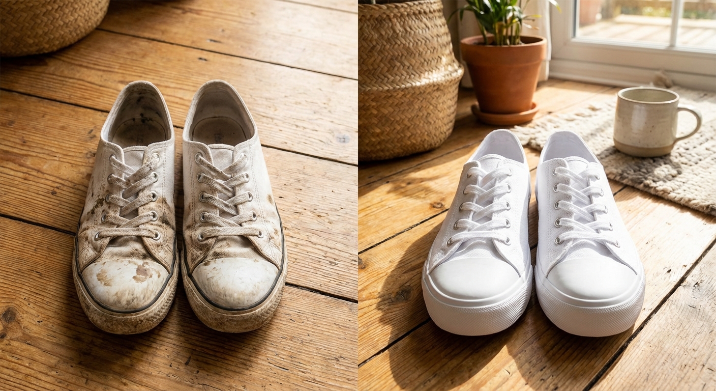 하얀 운동화가 다시 새하얗게, 찌든 때 제대로 지우는 방법