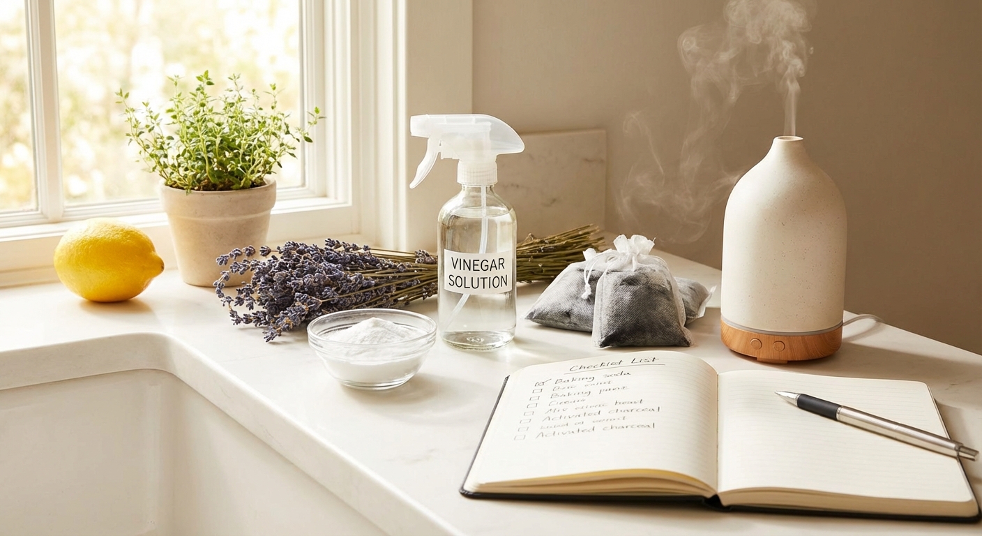 다양한 냄새 제거 방법 체크리스트