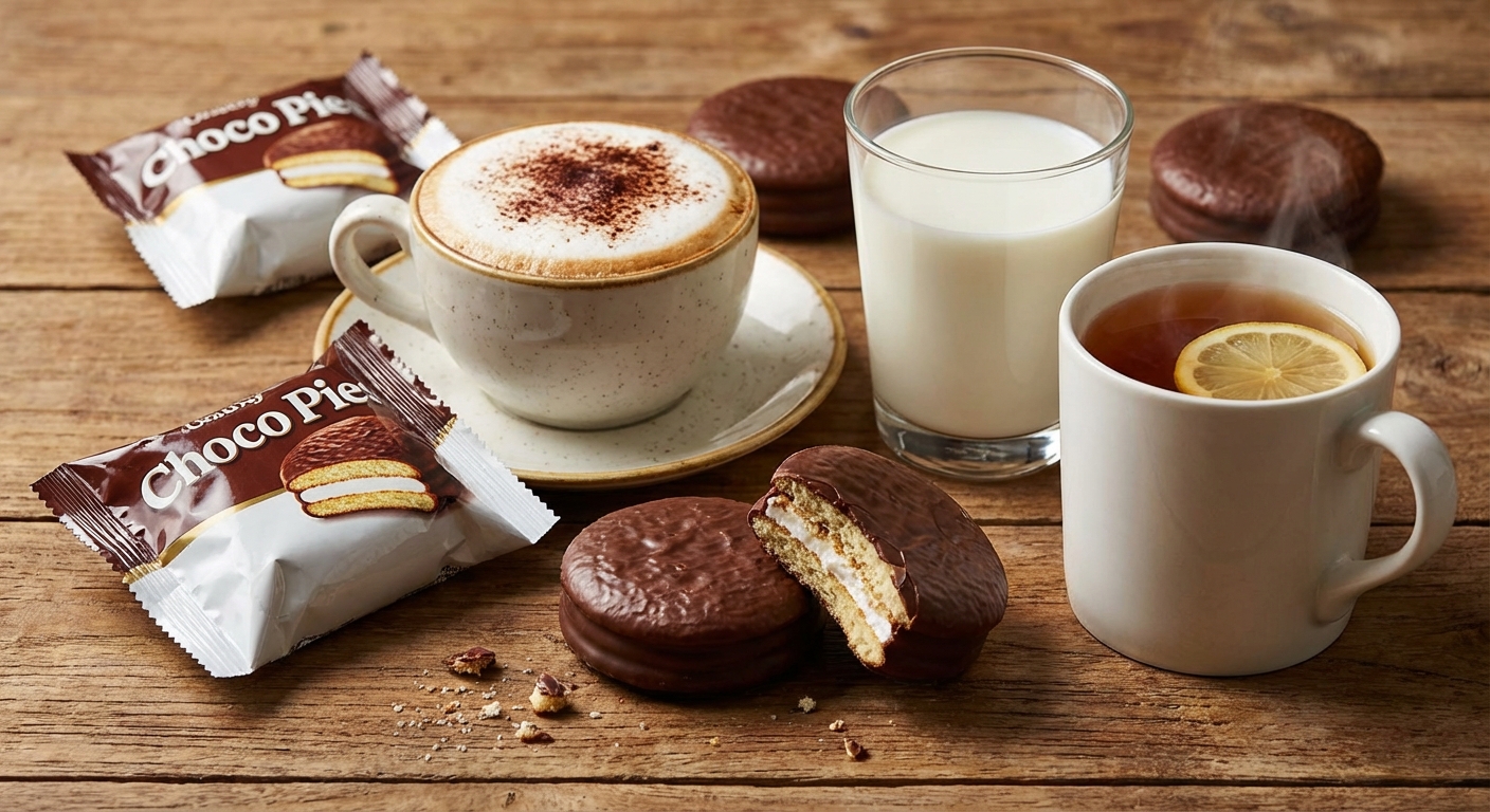 초코파이와 음료 조합