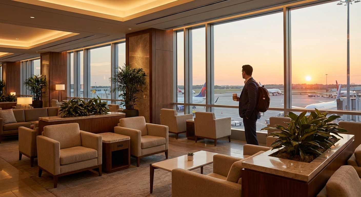 공항 라운지 내부