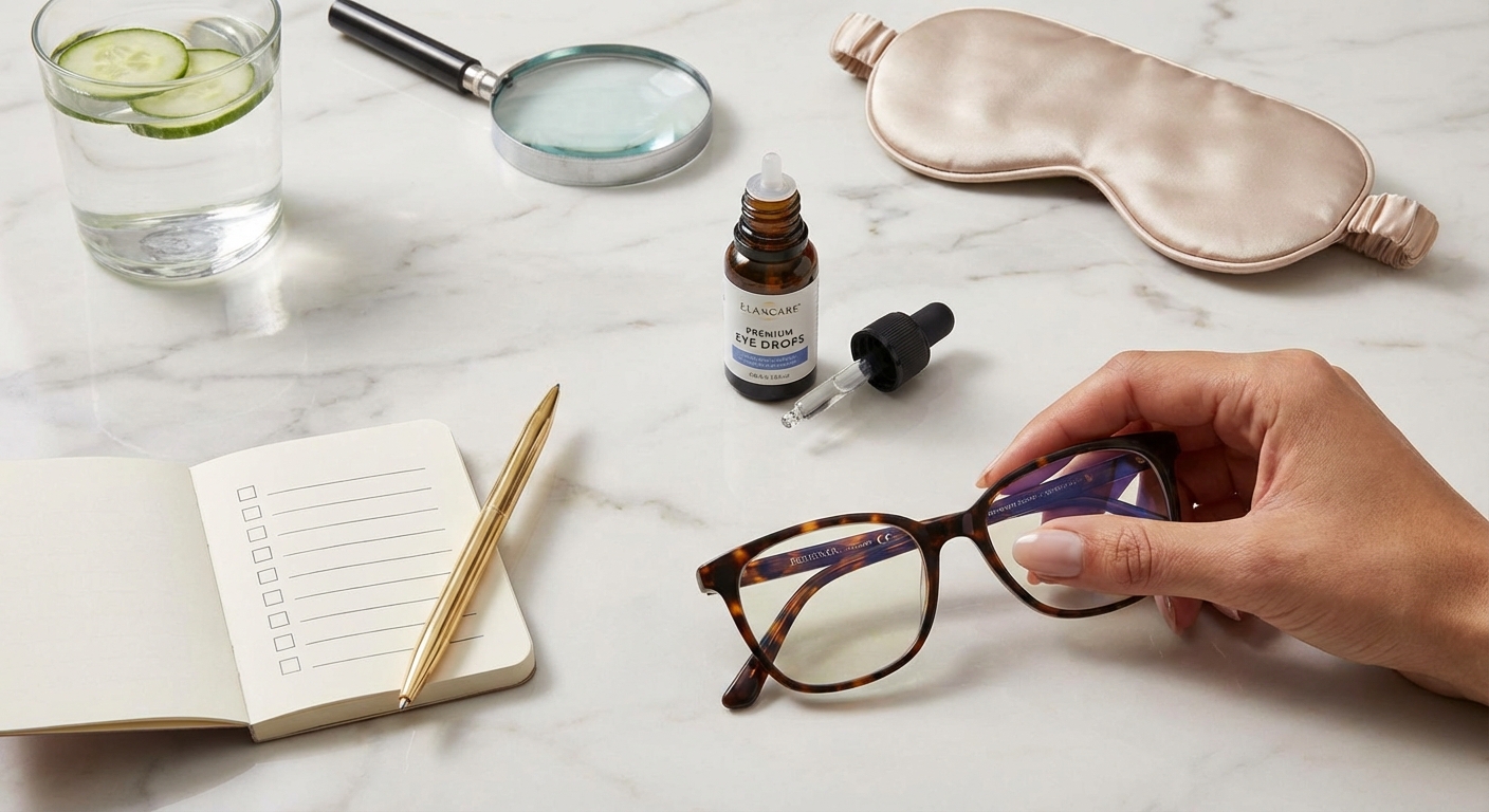 눈 건강 체크리스트 인포그래픽