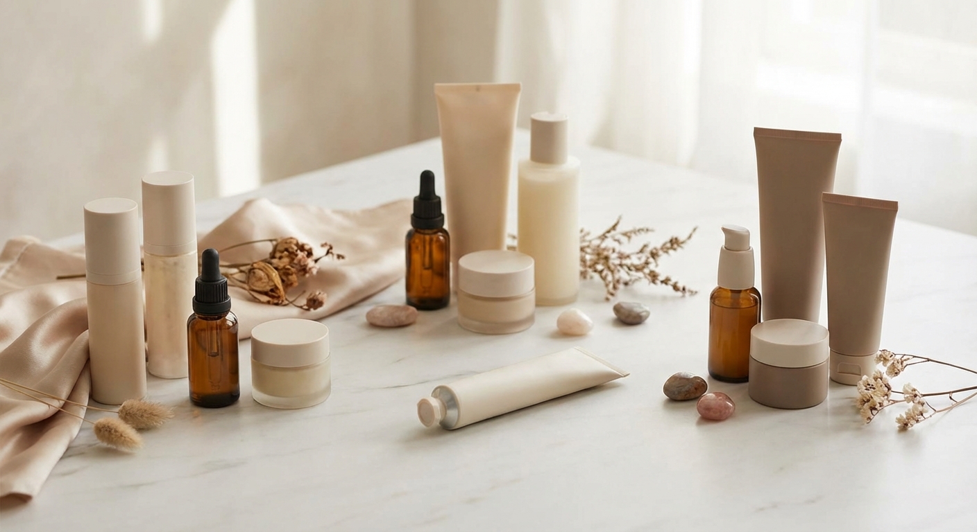 피부 타입별 추천 제품 배치 사진