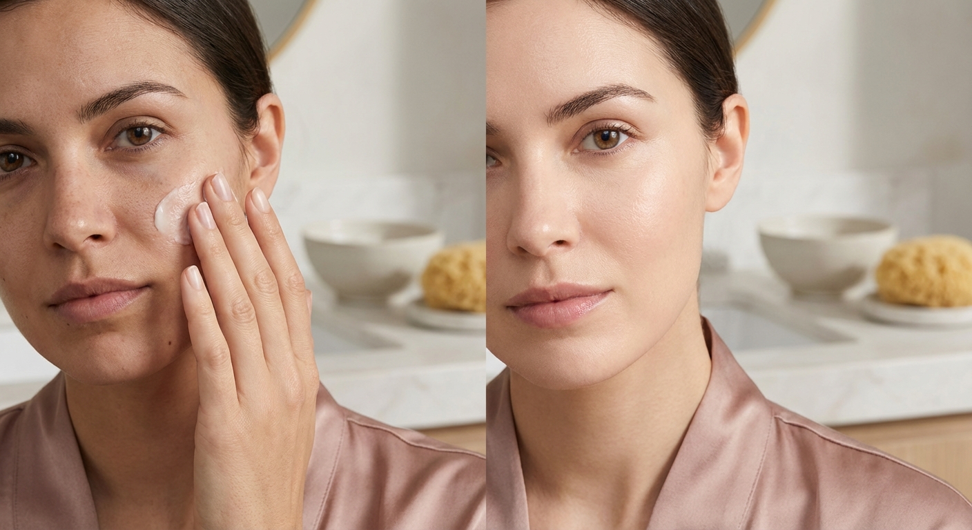 톤업 크림 클렌징 전후 비교