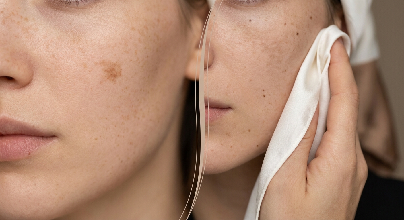 주근깨와 기미 비교 이미지