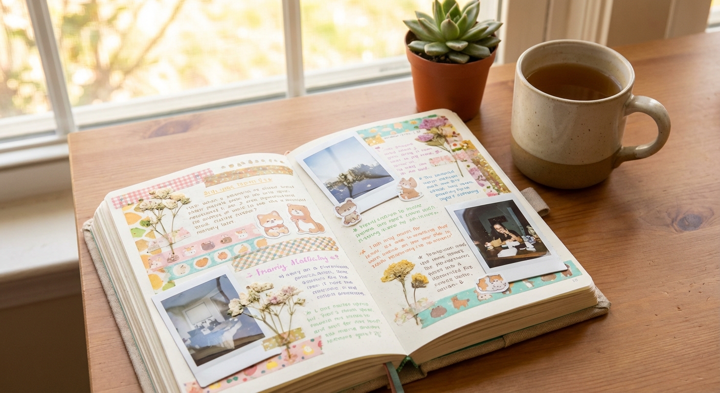 다이어리 꾸미는 데 하루 30분, 시간 투자 가치 있을까?