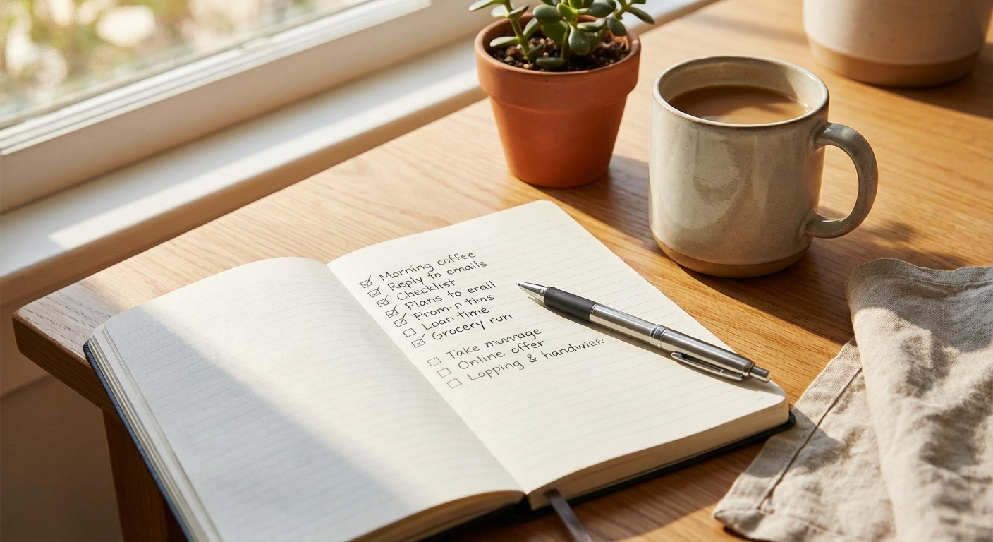 체크리스트와 펜