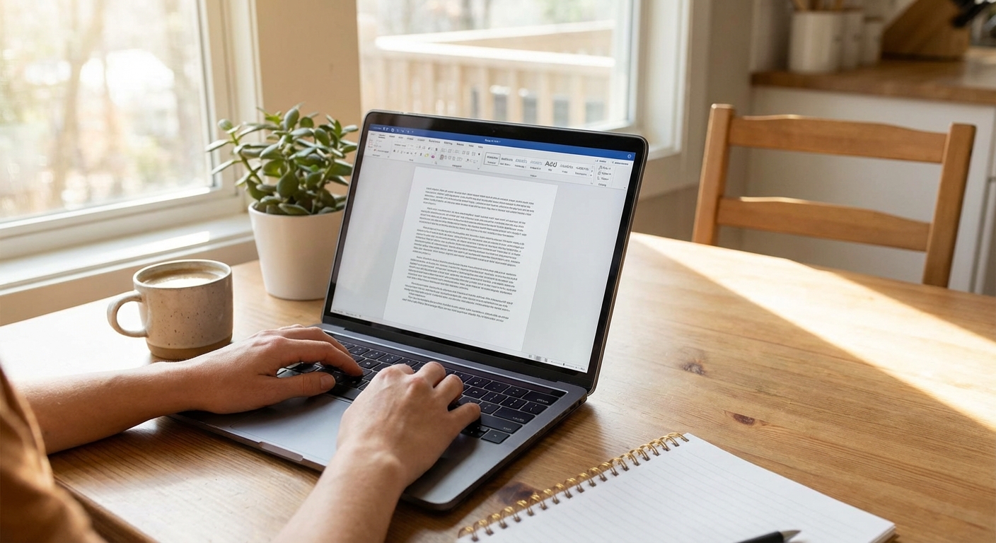 텍스트 편집 화면