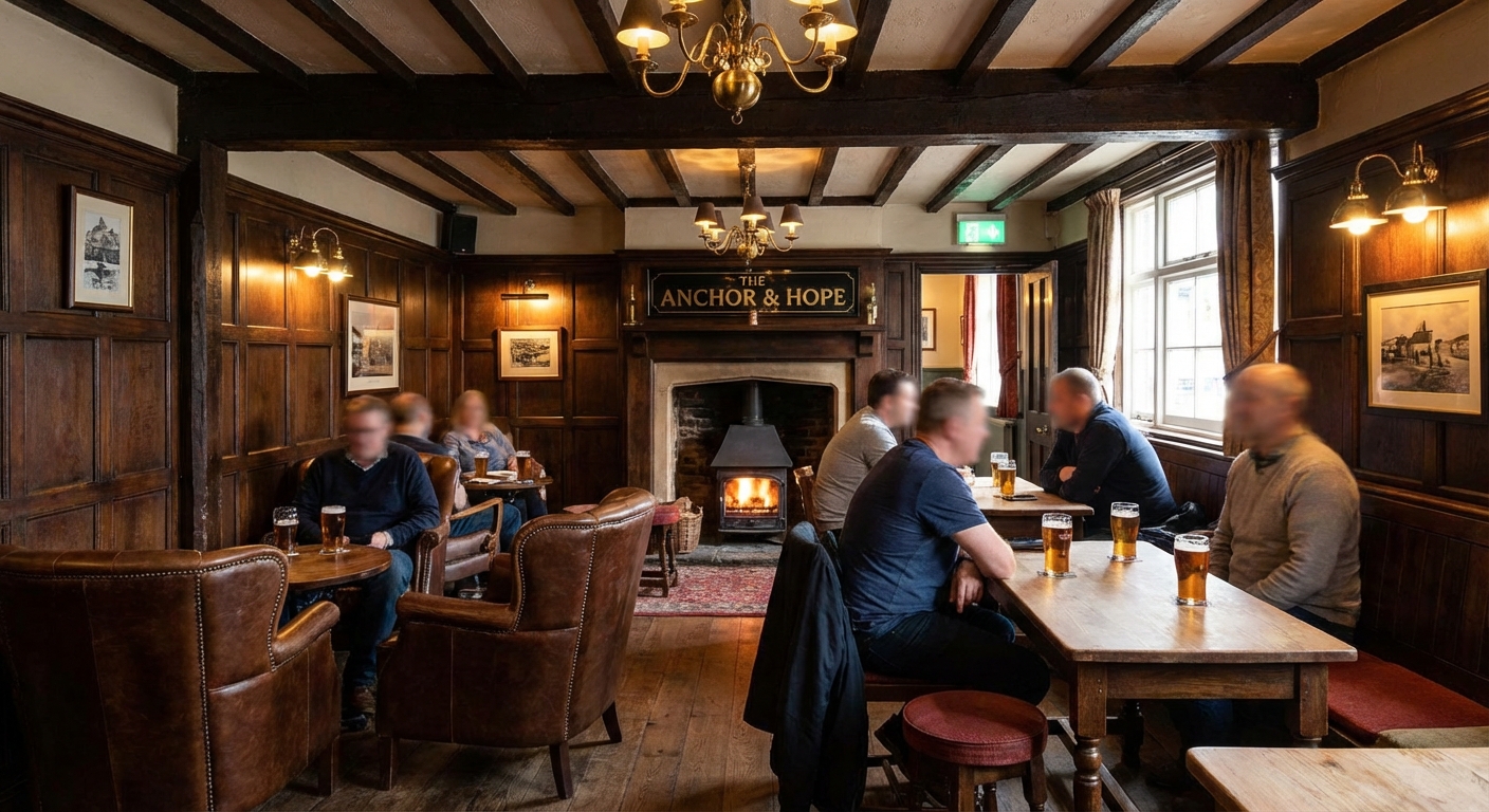 영국 전통 펍 내부