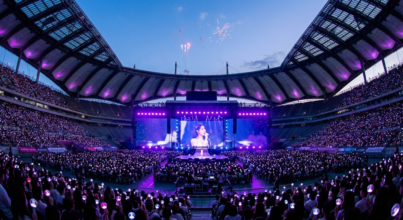 2월 17일 화요일 오후 9시 30분, MBC에서 아이유 콘서트 중계