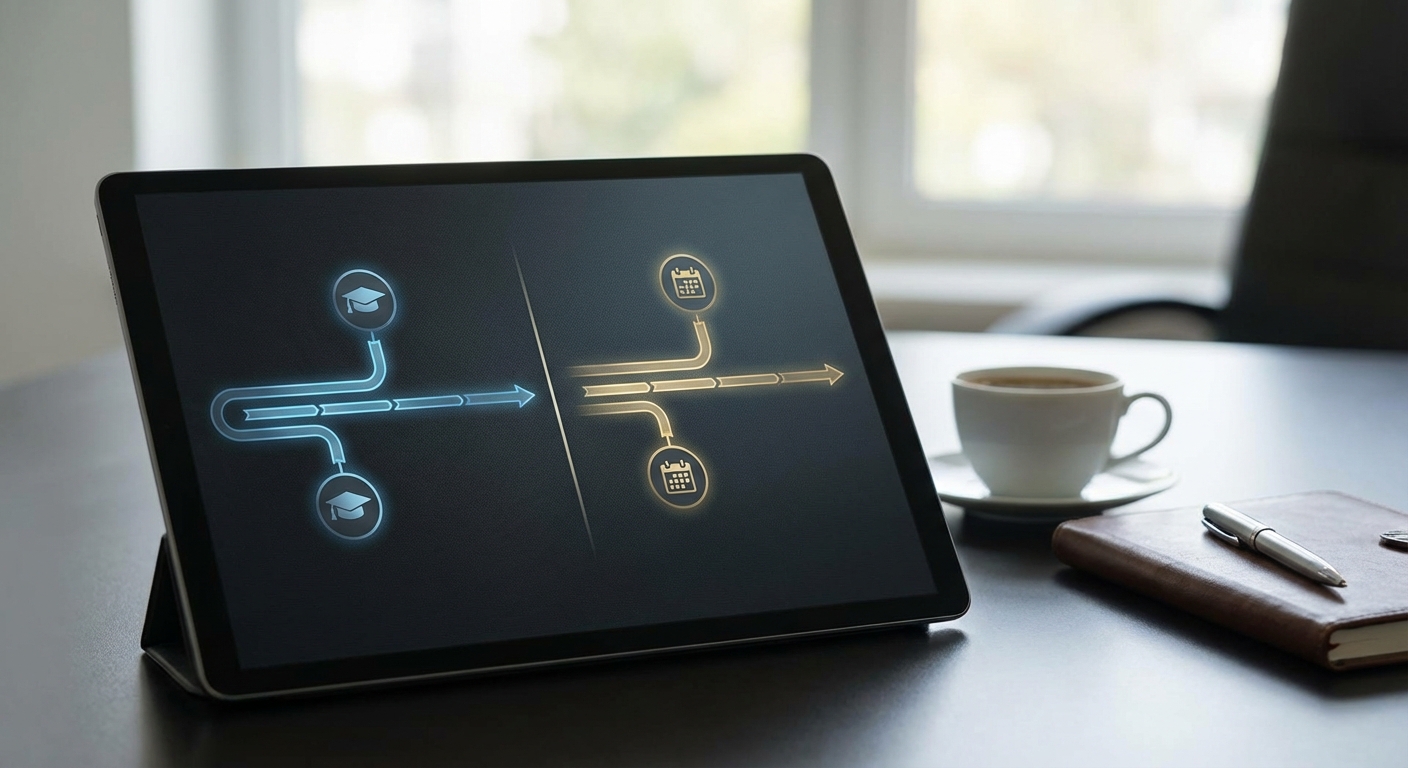 수시와 정시 전형 일정 비교 인포그래픽