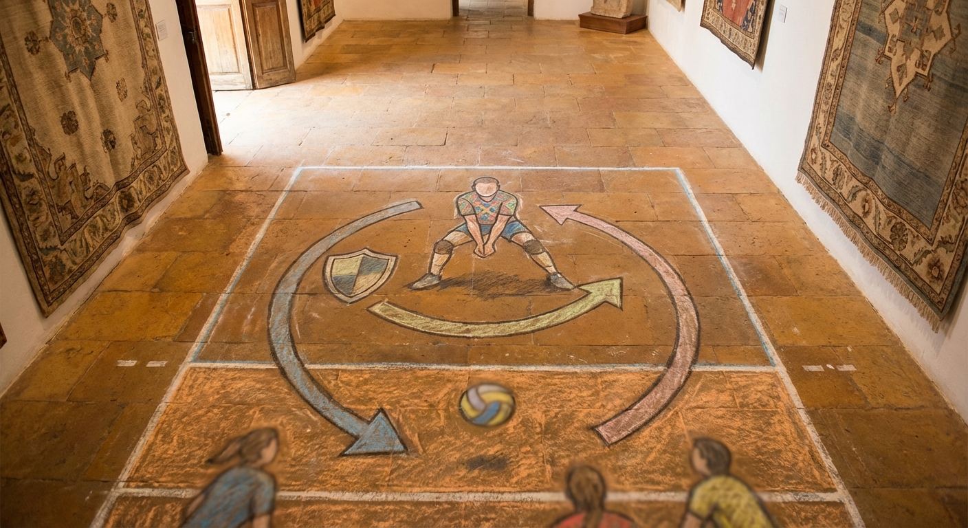 리베로 포지션 설명 다이어그램