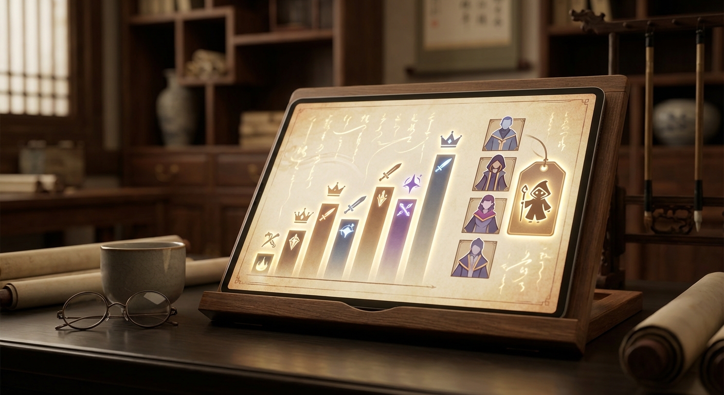 웹소설 랭킹 차트와 먼치킨 태그