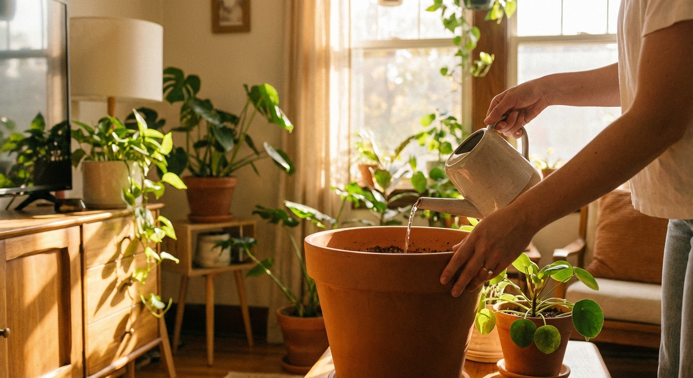 식물 물 주기 타이밍, 이렇게 확인하면 실패 없어요