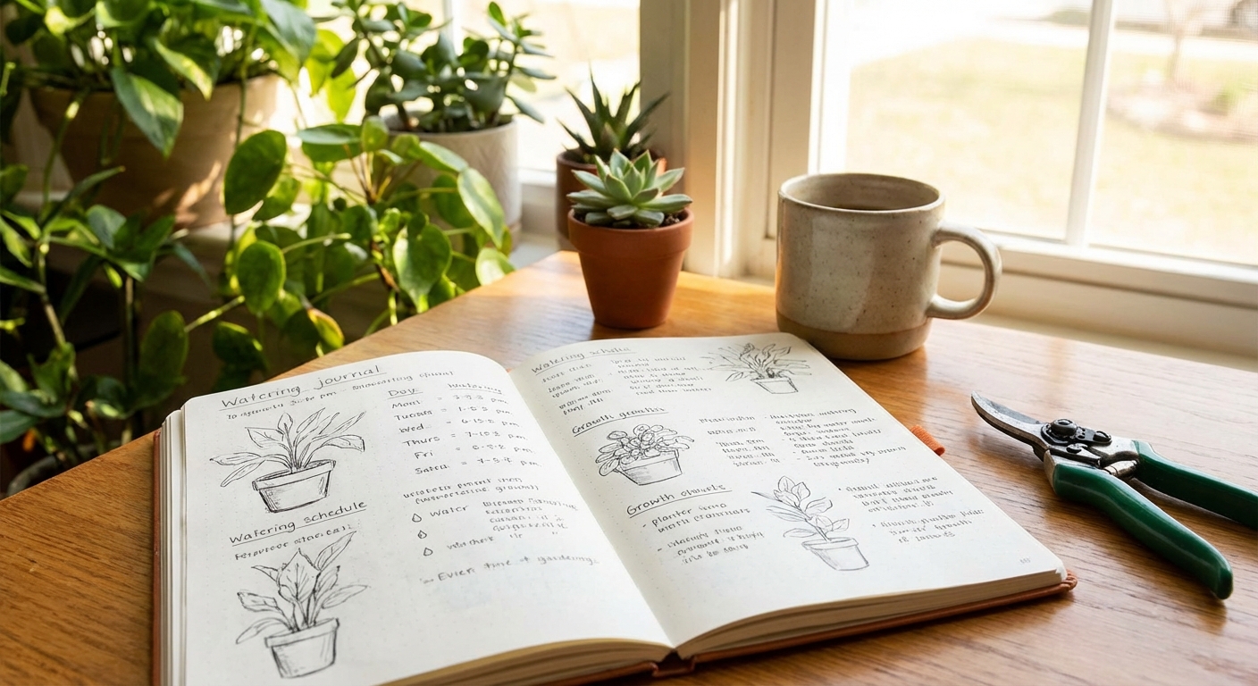 식물 관리 기록 노트