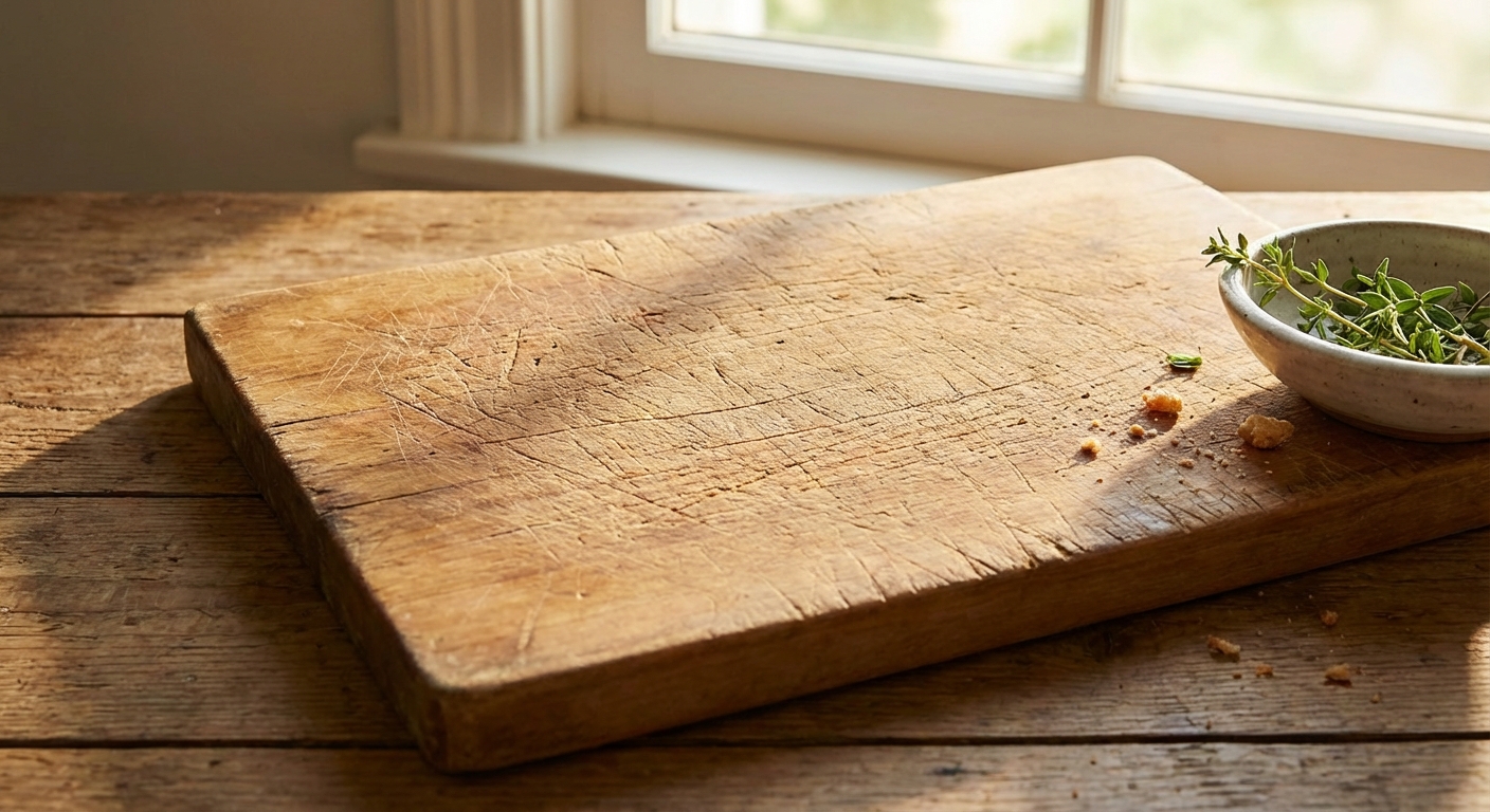 칼자국 가득한 나무 도마, 세균 걱정 끝내는 초간단 관리법