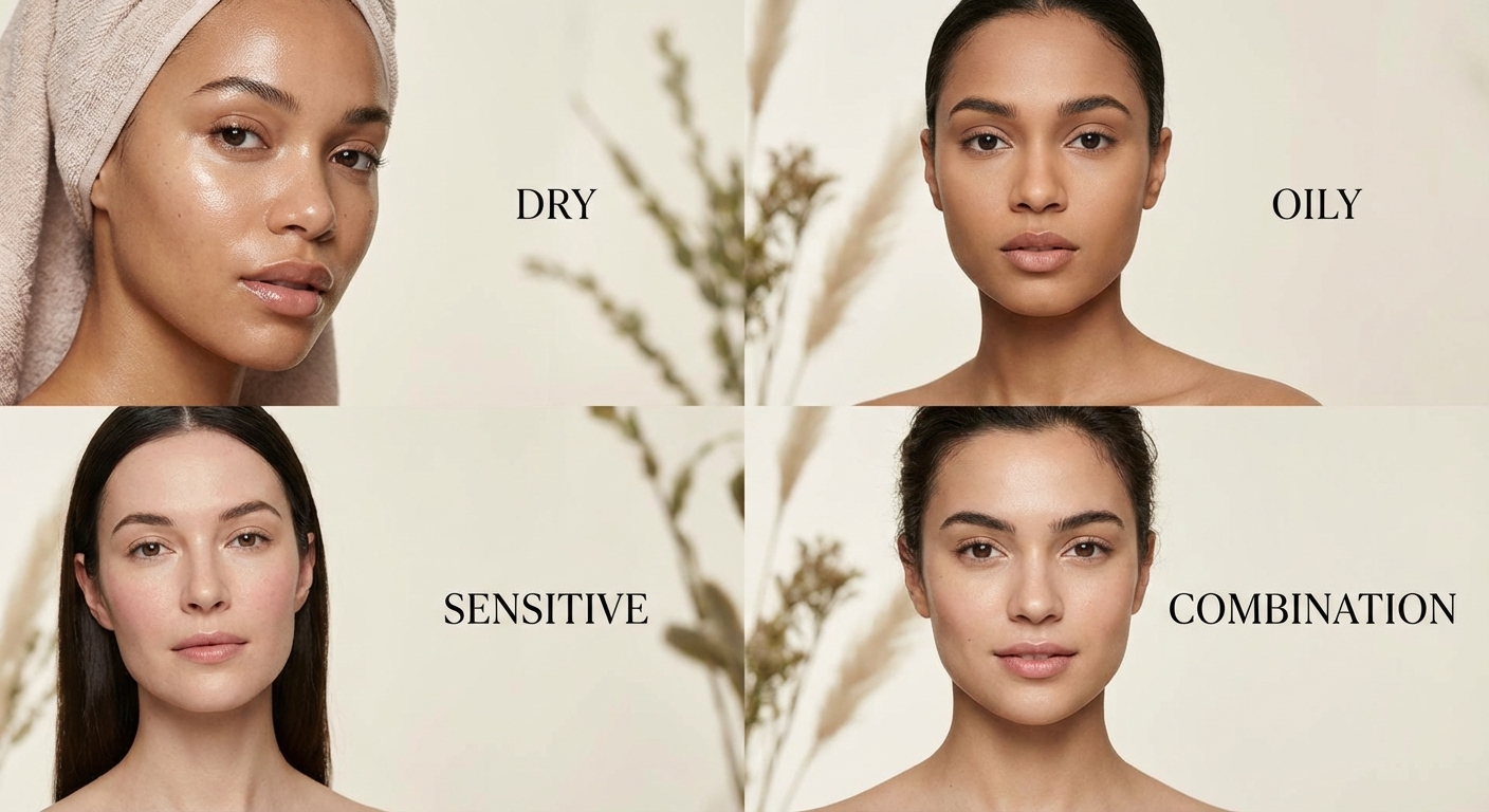 피부 타입별 세안 후 변화 비교