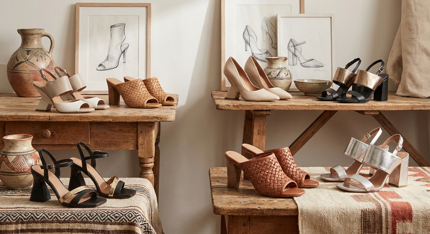 다양한 스타일의 현대 하이힐 컬렉션