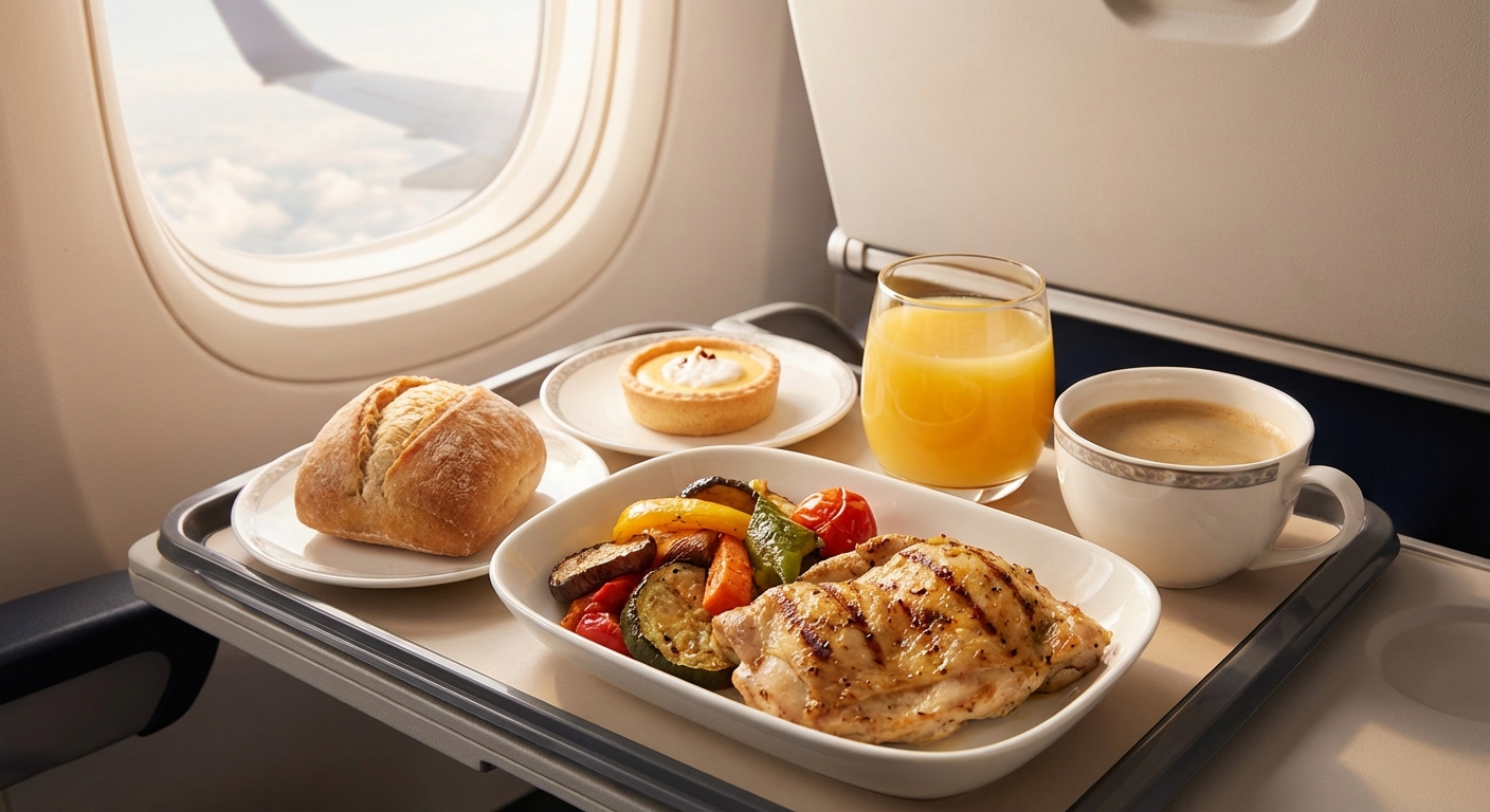비행기 안에서 기내식 더 맛있게 먹는 법