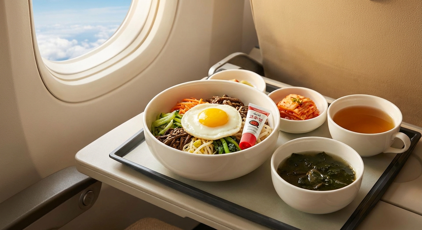 기내 비빔밥 메뉴