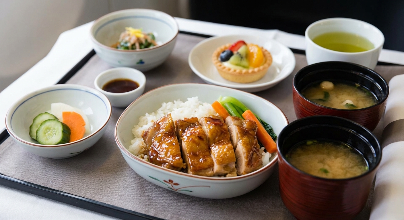 아시안 기내식 세트