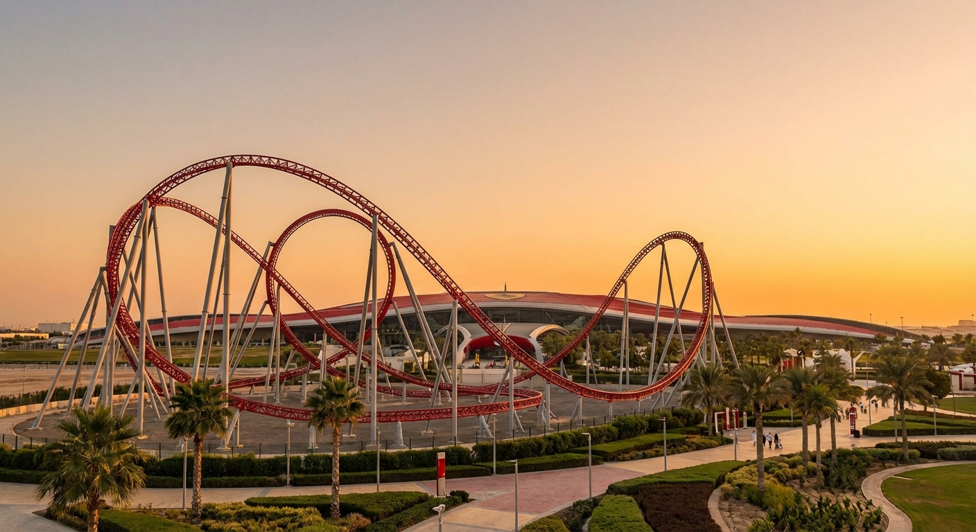 페라리 월드 포뮬러 로사 전경