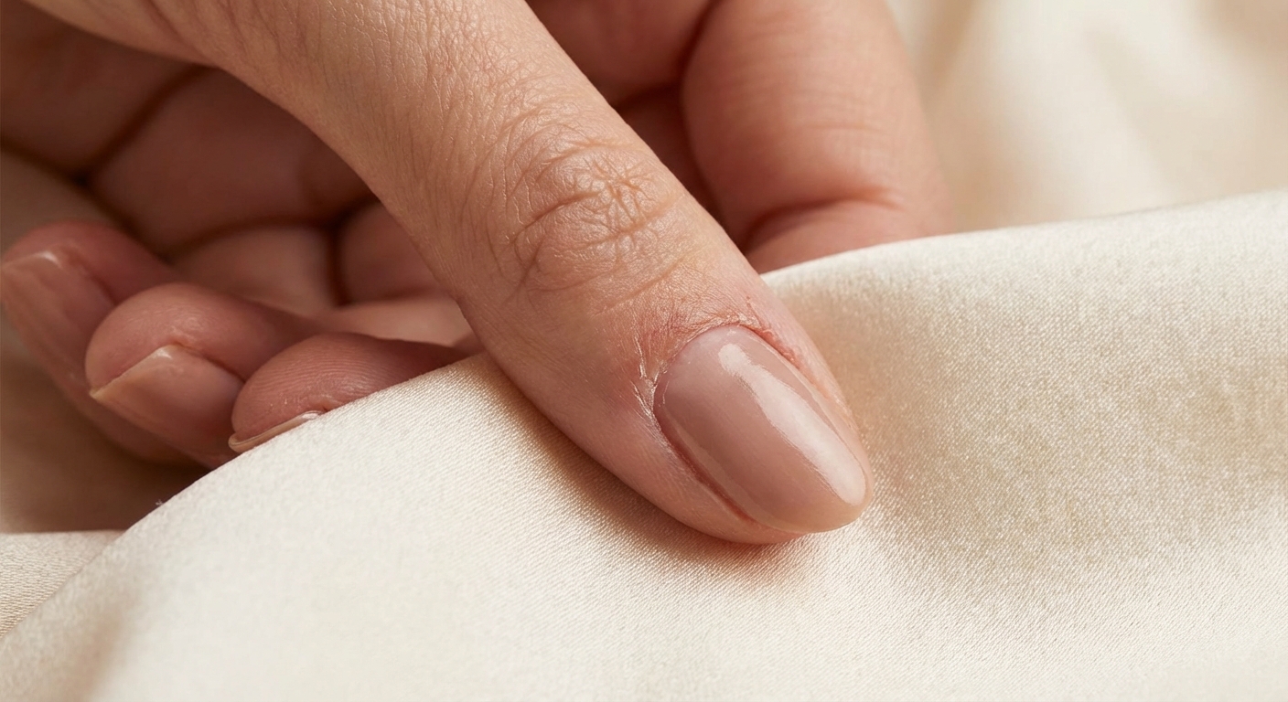 손상된 큐티클 클로즈업