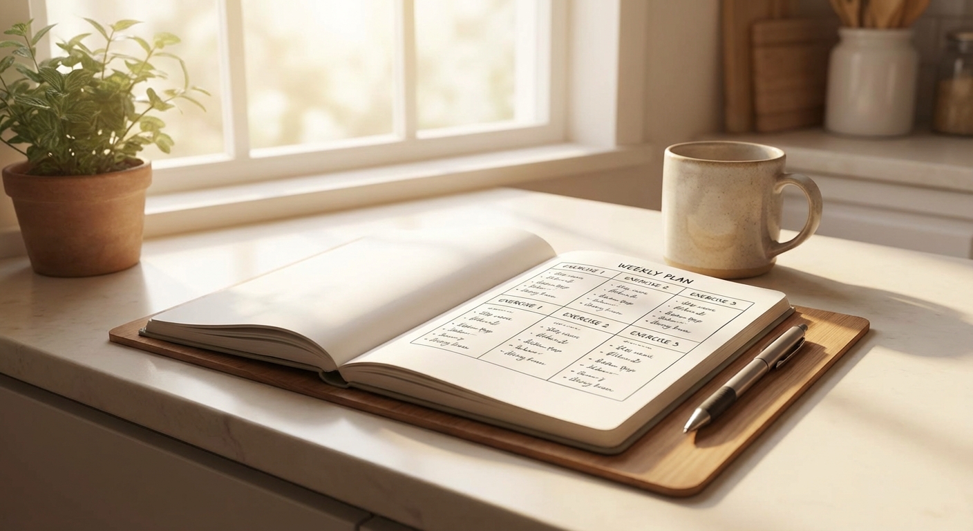 주간 3대 운동 루틴 예시 표