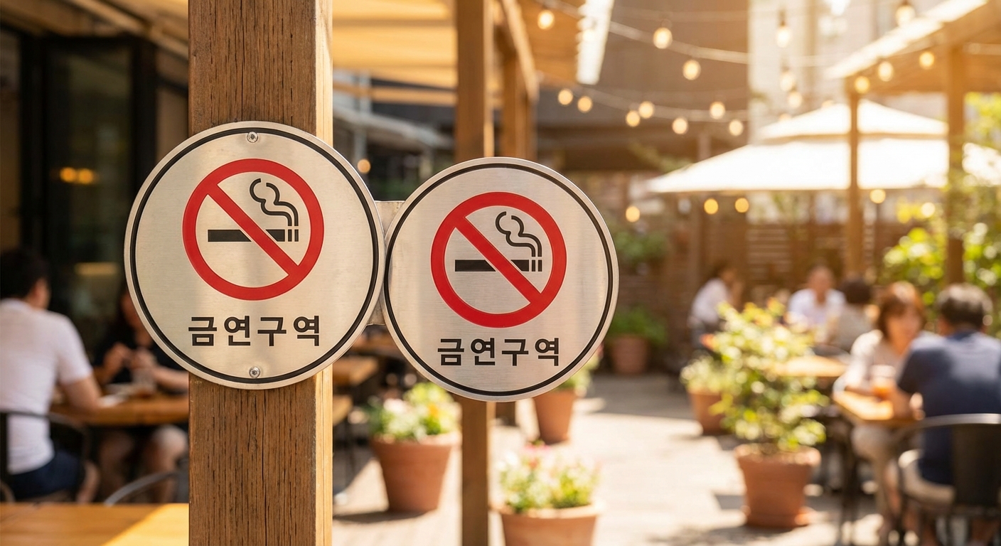 금연 구역 표지판