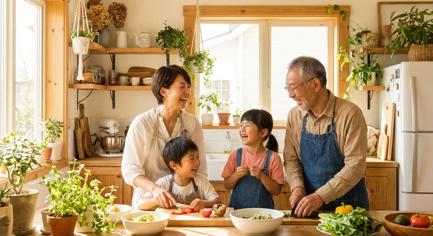 건강한 가족 이미지