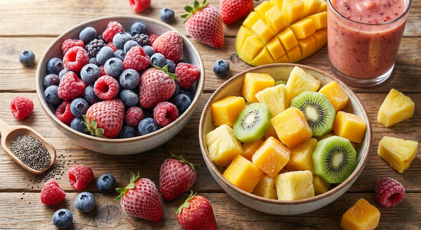 냉동 과일과 생과일, 영양분 차이는 정말 클까?