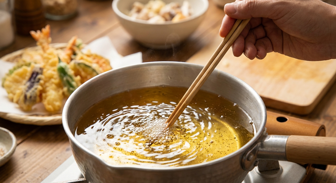 기름 온도 체크