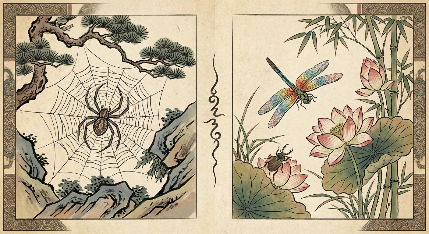 거미와 곤충 비교